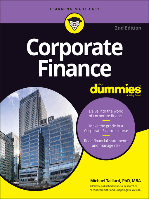 Title details for Corporate Finance For Dummies by Michael Taillard - Available